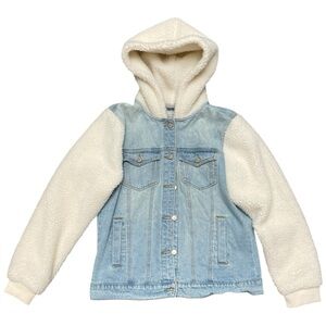 Ashley Vintage Charm Denim and Fleece Coat XL